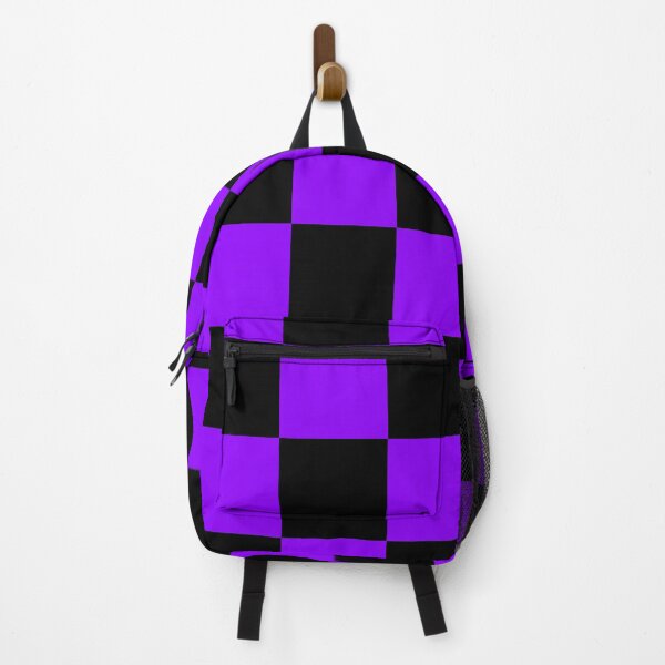 Item preview, Large Checkered - Black and Violet designed and sold by JustPatterns2.