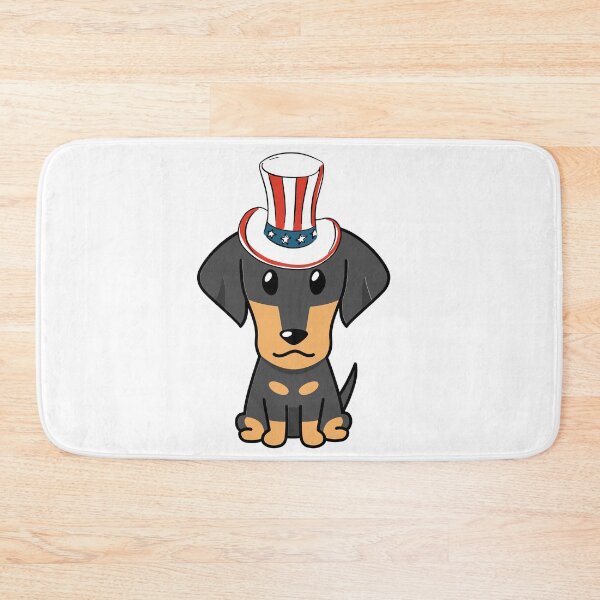 Item preview, Cute dachshund is wearing an Uncle Sam hat designed and sold by Pet Station.