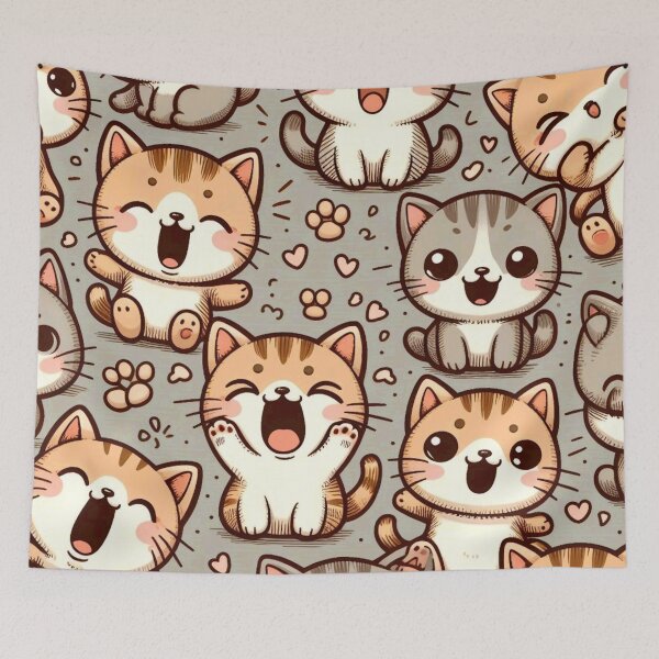 Item preview, Cute cat screaming  designed and sold by Thedigital91.