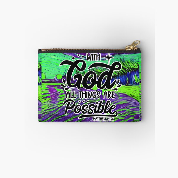 Item preview, Bible Verses About Healing - Matthew 19:26 - Violet abstract painting designed and sold by SpartanDStore.