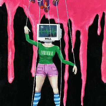 Artwork thumbnail, Computerhead Puppet by Jasper Perkins