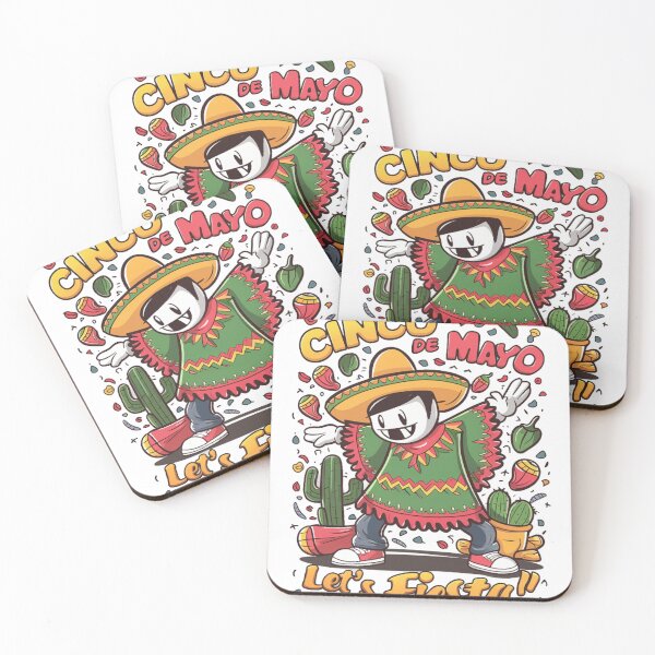 Item preview, Cinco De Mayo Mexican Guitar Cactus Let's Fiesta designed and sold by ScaloArt.