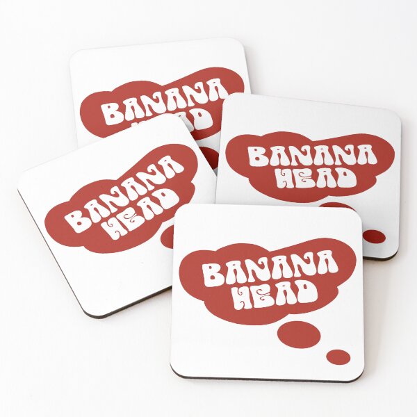 Item preview, Big red thought bubble in the washed out BANANA HEAD designed and sold by vibeno1.