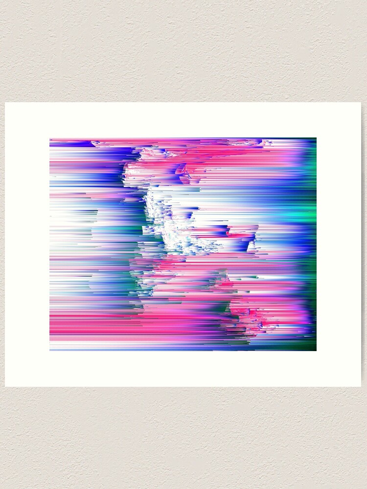 Glitches Be Trippin' - Abstract Pixel Art by Jennifer Walsh