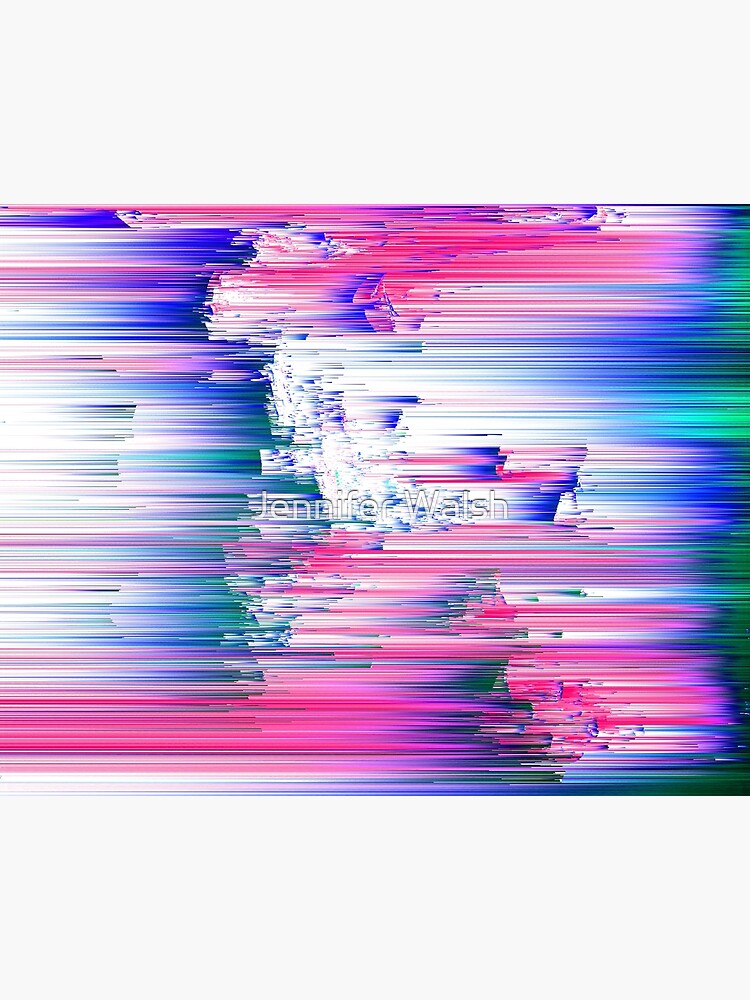 Glitches Be Trippin' - Abstract Pixel Art by Jennifer Walsh