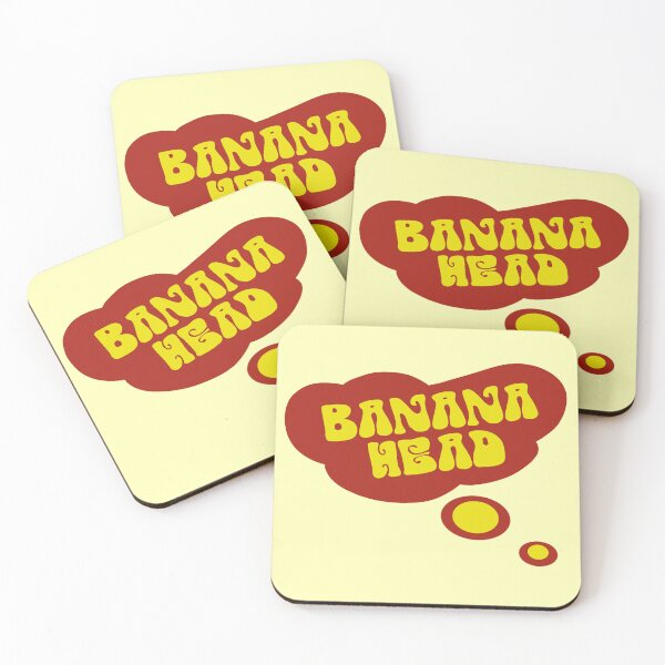 Item preview, Big red thought bubble in the washed out BANANA HEAD designed and sold by vibeno1.