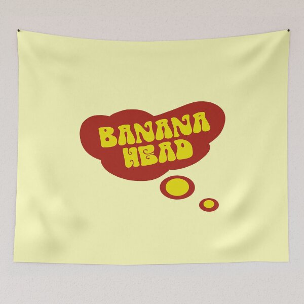Item preview, Big red thought bubble in the washed out BANANA HEAD designed and sold by vibeno1.