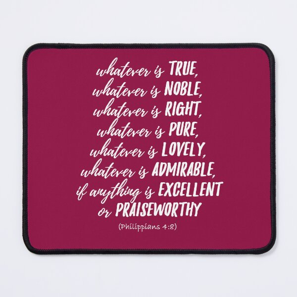 Item preview, Whatever is true... (autumn burgundy) designed and sold by BluesSketchbook.
