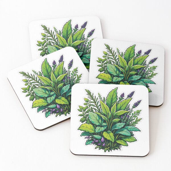 Item preview, Green Paradise: Illustrated Leaves and Flowers designed and sold by Ink-Kreativ.