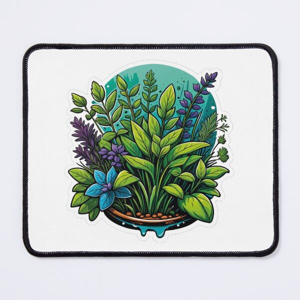 Item preview, Floral harmony: colorful flowers and herbs designed and sold by Ink-Kreativ.