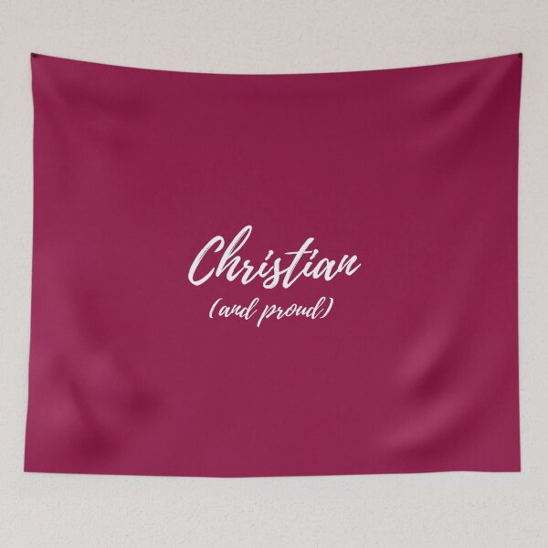 Item preview, Christian (and proud) - autumn burgundy designed and sold by BluesSketchbook.
