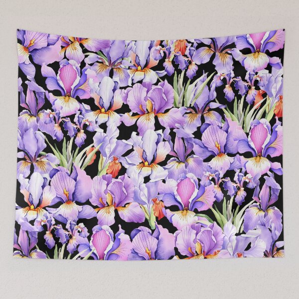 Item preview, Purple Iris - Wisdom and Courage Cluster Pattern designed and sold by OrganizeMe.
