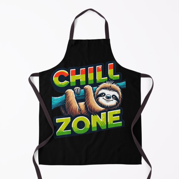Item preview, A relaxed sloth hanging from a branch surrounded by the words “Chill Zone” designed and sold by GabbyKI261.