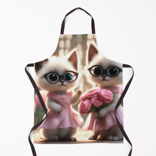 Item preview, cute Siamese cats at wedding ceremony designed and sold by jotottenham.