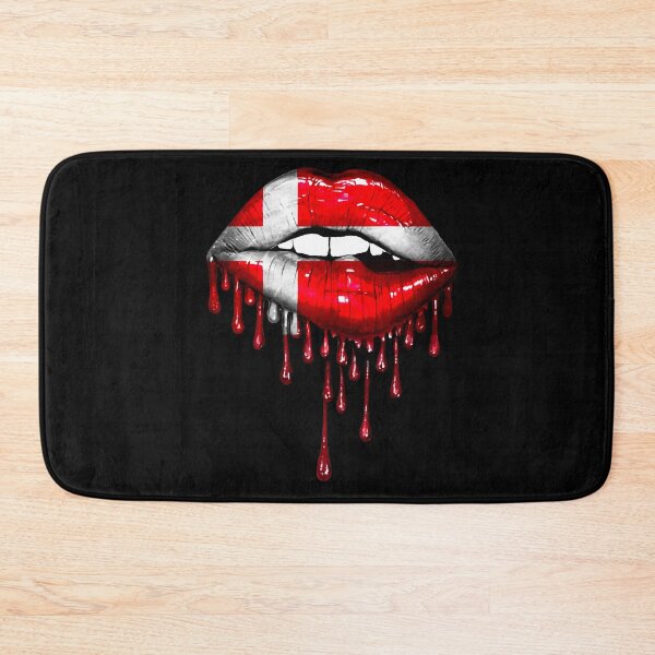 Item preview, Danish Flag Lips designed and sold by Echonn.
