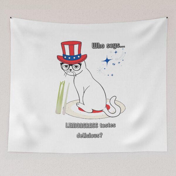 Item preview, disappointed cat and Asian food designed and sold by AngyDavilaShop.