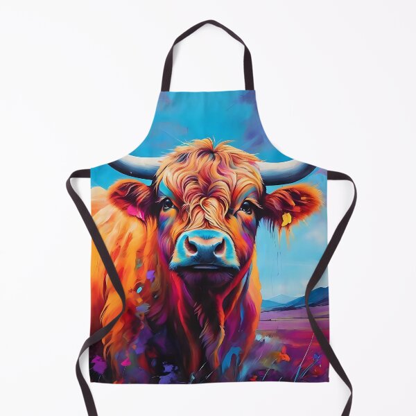 Item preview, Highland Cow Art Majestic Portrait designed and sold by Tamas Das.