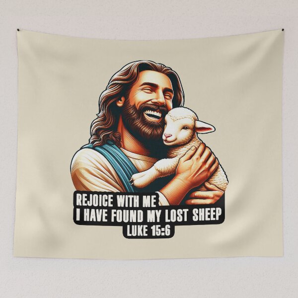 Item preview, Luke 15:6 I Have Found My Lost Sheep designed and sold by plushism.