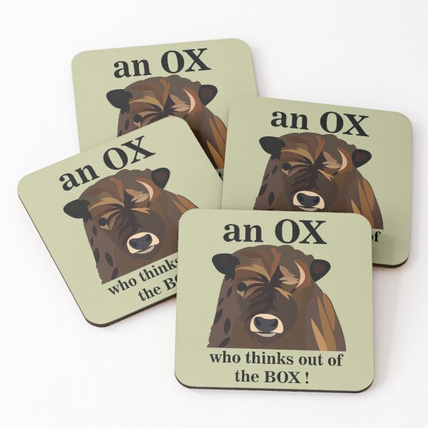 Item preview, An Ox Who Thinks Out Of The Box designed and sold by Nisha Prabhu.