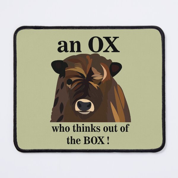 Item preview, An Ox Who Thinks Out Of The Box designed and sold by Nisha Prabhu.
