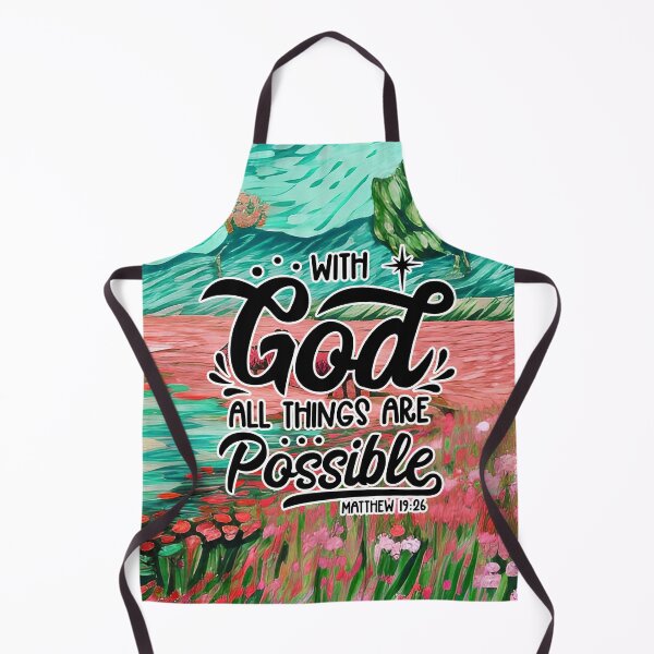 Item preview, Bible Verses About Healing - Matthew 19:26 - Turquoise hills painting designed and sold by ZenReiArt.