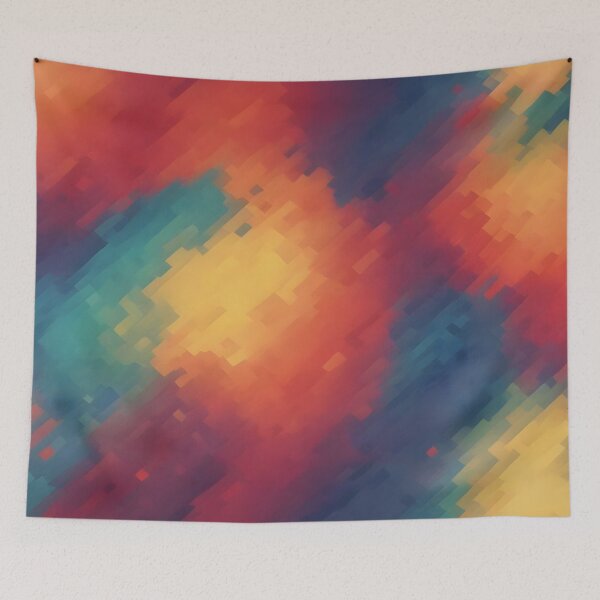 Item preview, Pixel Colorful Abstract Art designed and sold by papi1998.