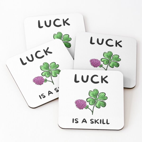 Item preview, Luck is A Skill Four-Leaf Clover designed and sold by impressionofmel.
