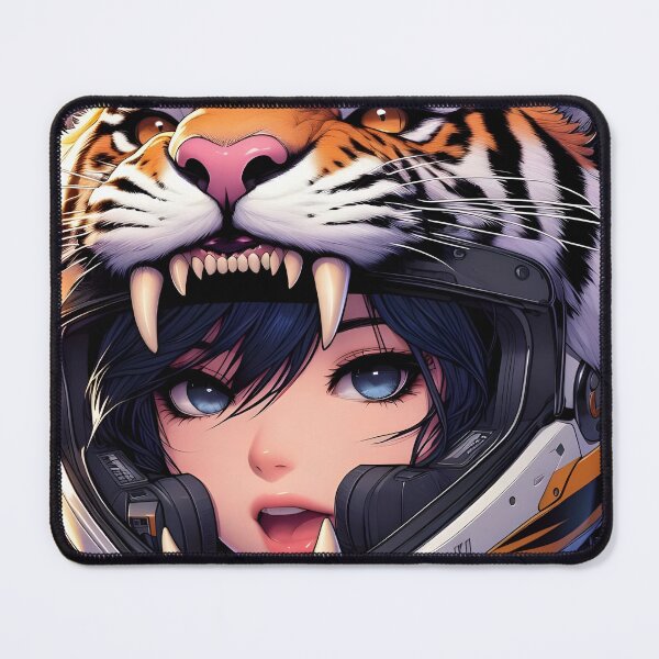 Item preview, Tiger head Anime Girl designed and sold by Craftaholic.