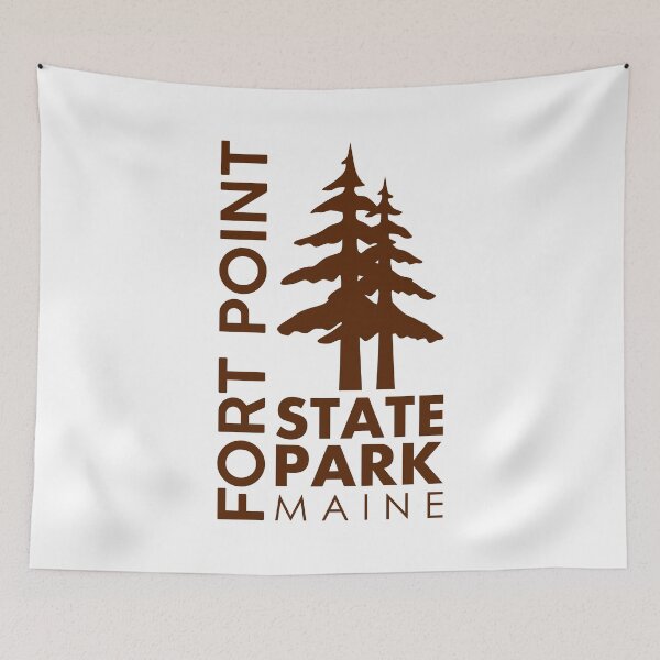 Item preview, Fort Point State Park Maine Pines designed and sold by bivenart.
