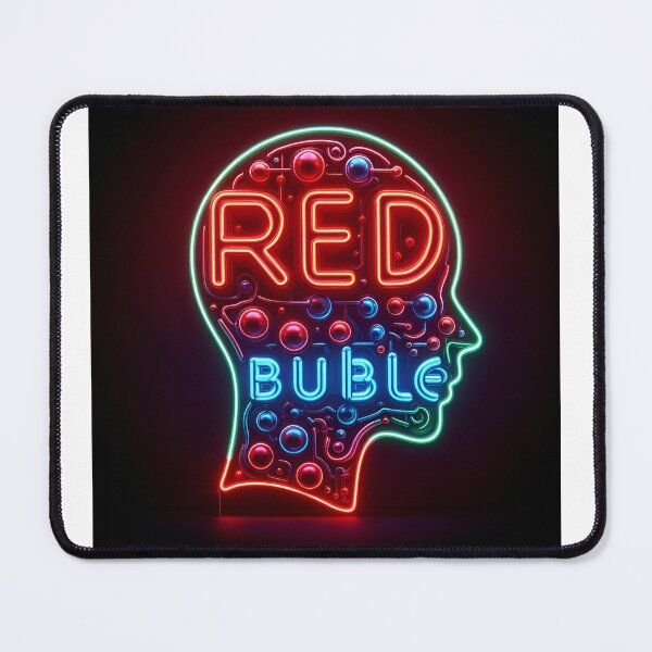 Item preview, red bubble shaped on a human head designed and sold by ikonicgallery.