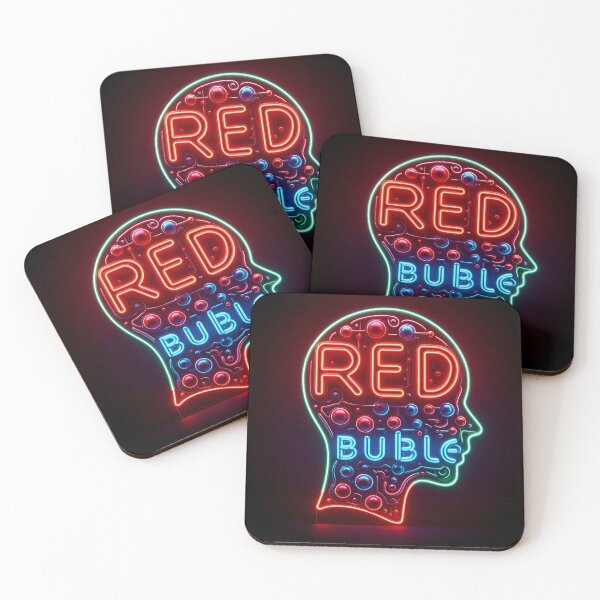 Item preview, red bubble shaped on a human head designed and sold by ikonicgallery.