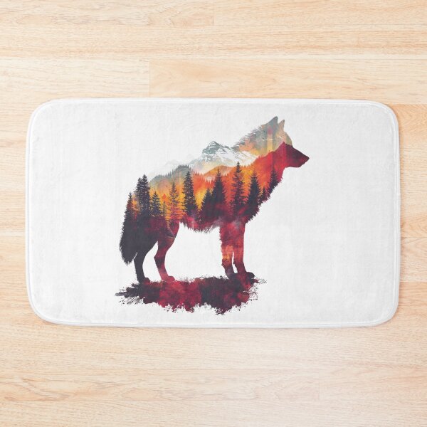 Item preview, Wolf In Mountains | T-Shirt designed and sold by NicolasGlowArt.