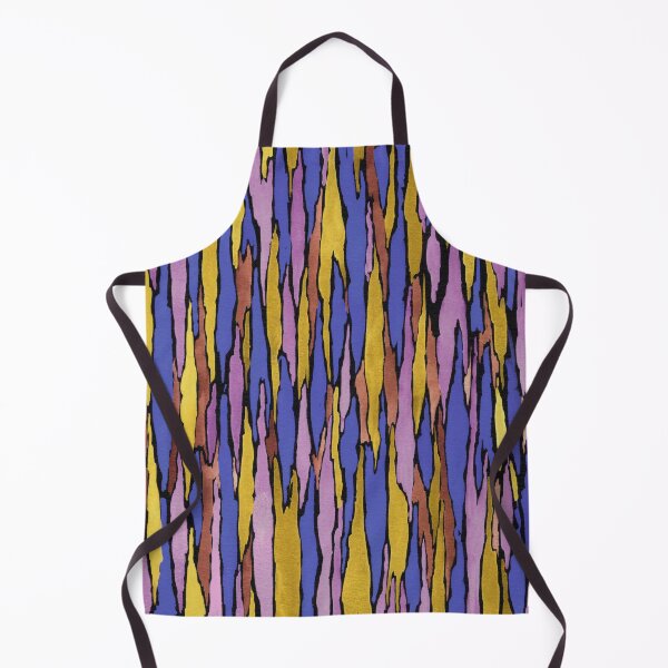 Item preview, Vertical Color Vibration Watercolor Contemporary Decor In Gold Blue And Purple designed and sold by Irina Sztukowski.