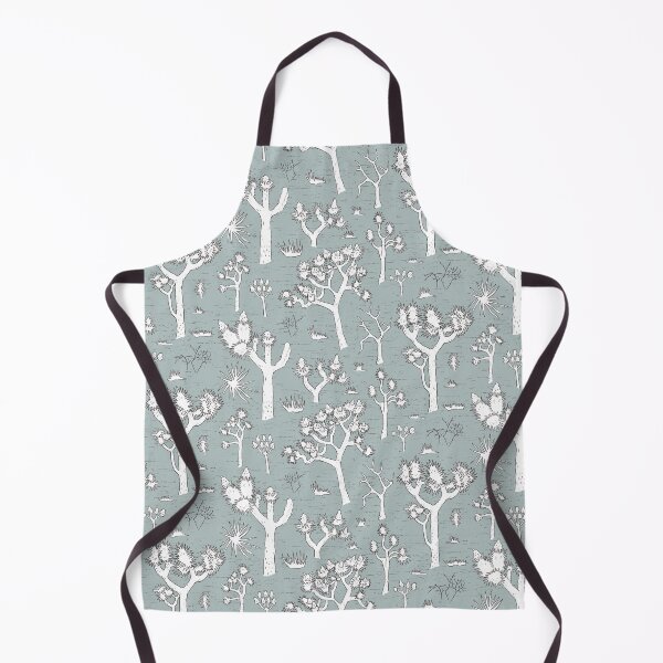 Item preview, white joshua trees on light gray designed and sold by colorofmagic.