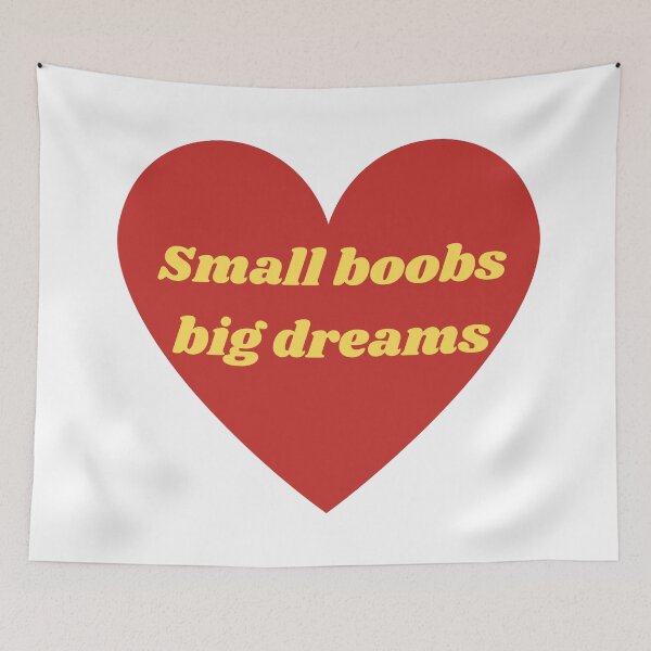 Item preview, Small boobs big dreams girls humour  designed and sold by MikusOla.