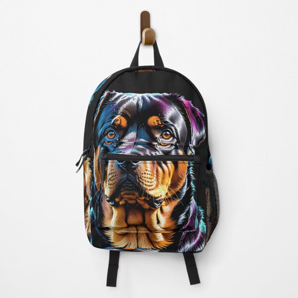 Item preview, Rottweiler Dog Neon color FACE SPLASH ART pastel colors designed and sold by yeekazar.