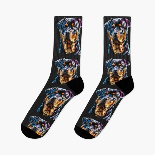 Artikelvorschau, Rottweiler Dog Neon color FACE SPLASH ART pastel colors entworfen und verkauft von yeekazar.