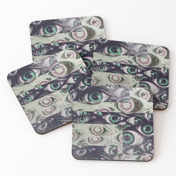Item preview, Green Gaze: Cartoon Eyes in Negative designed and sold by Rivanes.