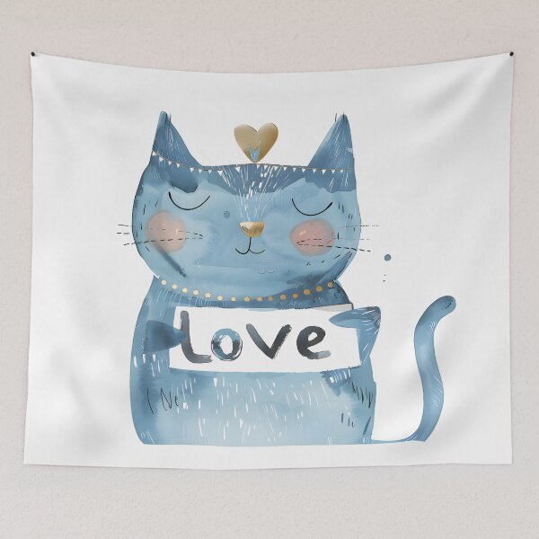 Item preview, The Cat of Love’s Message designed and sold by SilverlynDraws.
