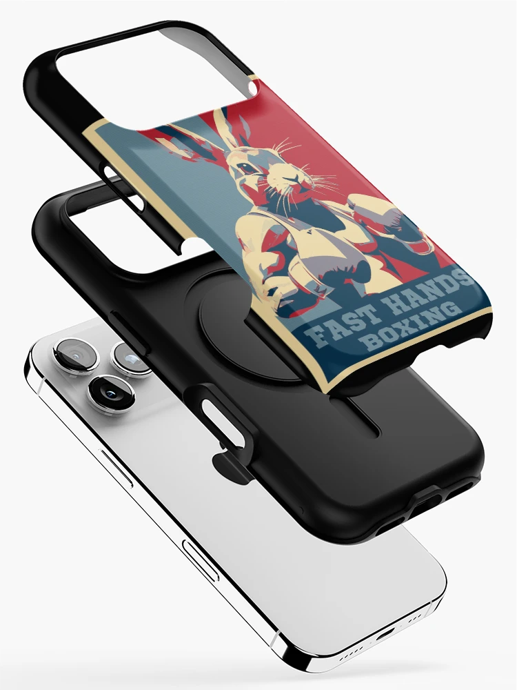 Thumbnail 2 of 4, iPhone Case, Fast Hands Boxing Rabbit HOPE designed and sold by TrueArtsStore.