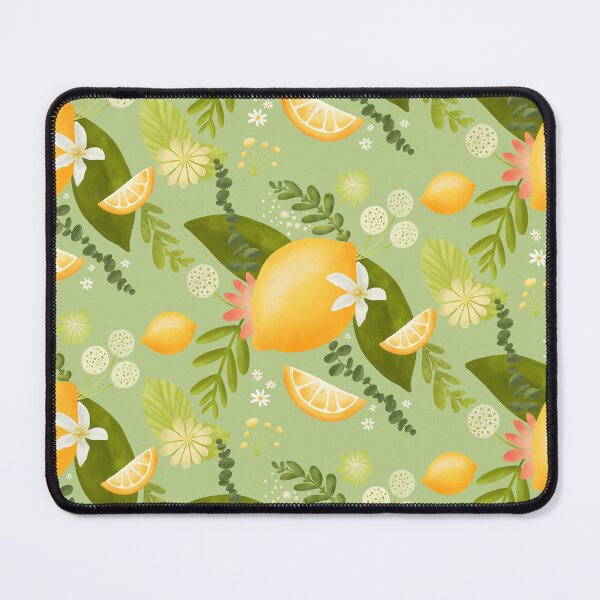 Item preview, Lemons and leaf's pattern designed and sold by turtlesandroses.