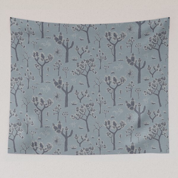 Item preview, joshua trees black on gray designed and sold by colorofmagic.
