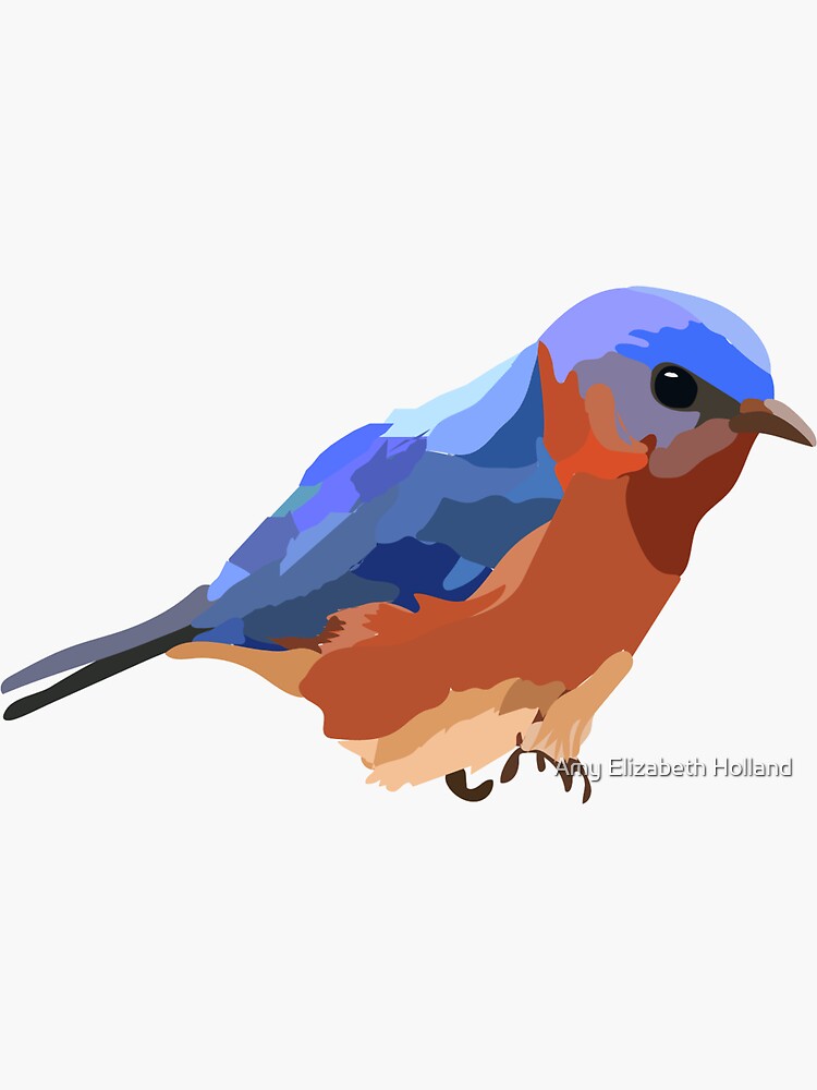 Bluebird Sticker for Sale by Amy Elizabeth Holland