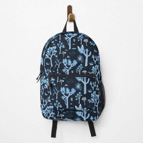 Item preview, light blue joshua trees on deep blue designed and sold by colorofmagic.