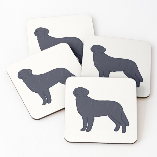 Item preview, Black flat Coated Retriever dog   designed and sold by Mayarart.