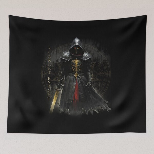Item preview, SCARLET KNIGHT, golden sword, Pentagram designed and sold by CrisMor-Art.