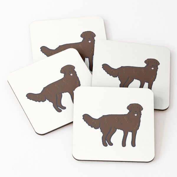 Item preview, Cute flat Coated Retriever dog  designed and sold by Mayarart.