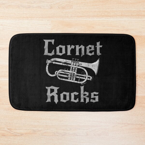 Item preview, Cornet Rocks, Cornetist Goth Heavy Rock Brass Musician designed and sold by doodlerob.