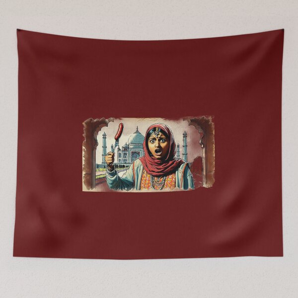 Item preview, Taj Mahal, sausage on a Fork. Get Forked designed and sold by Get-Forked.