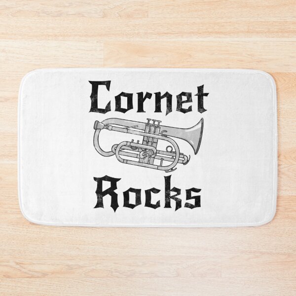 Item preview, Cornet Rocks, Cornetist Goth Heavy Rock Brass Musician designed and sold by doodlerob.